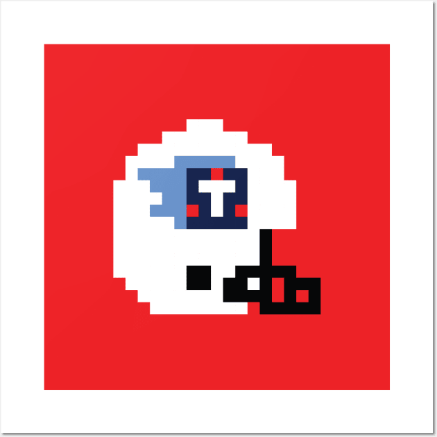 8 Bit Tennessee Titans Helmet Wall Art by N8I